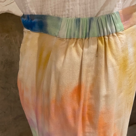 Rhode  Resort pastel watercolor maxi skirt - Picture 6 of 8